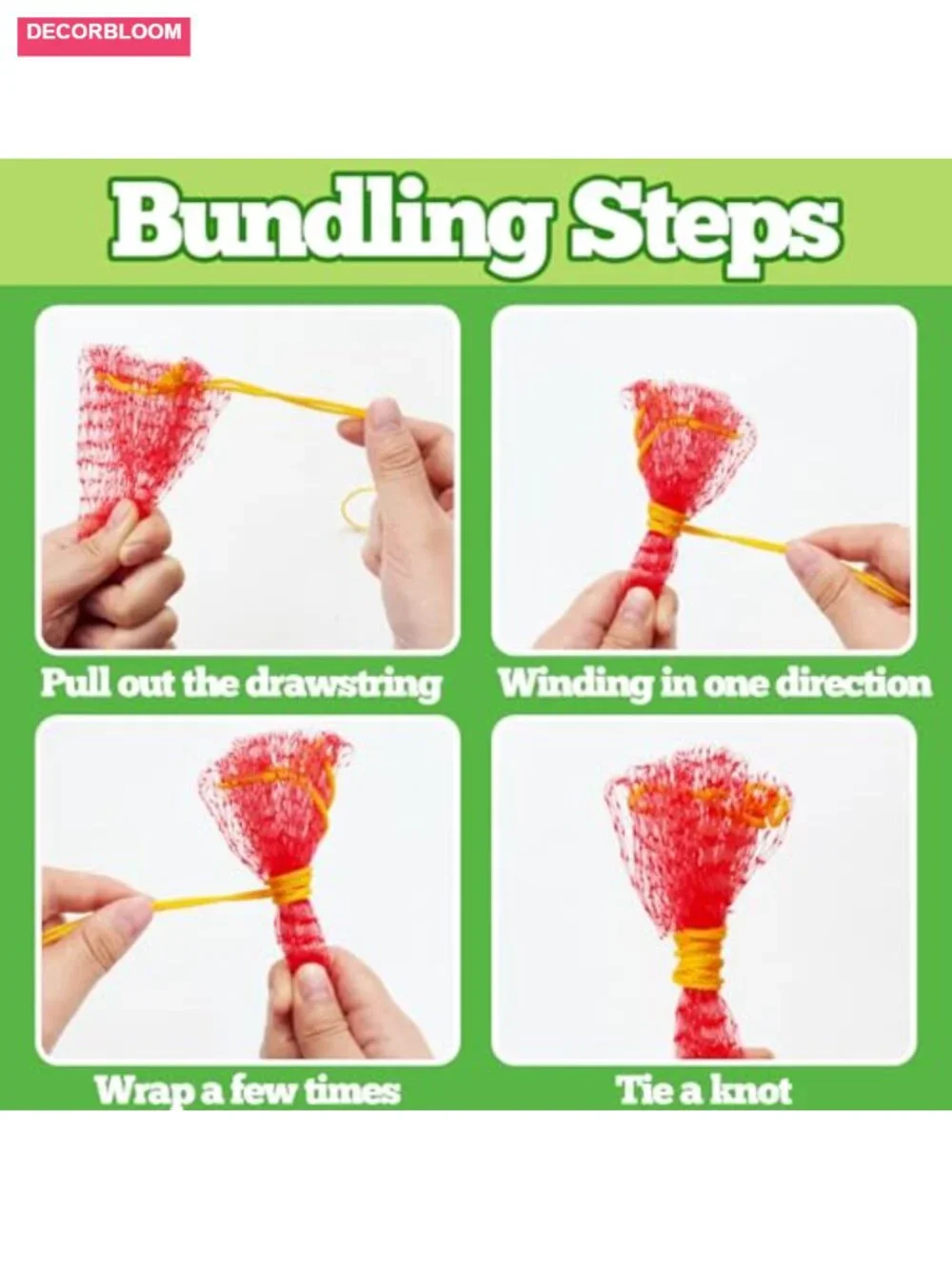 100 Pack 18in Watermelon Nets Reusable Melon Hammock Bags with Drawstring for - Picture 4 of 6